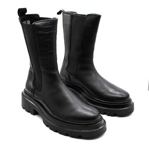 Aqua Black Ankle Boots